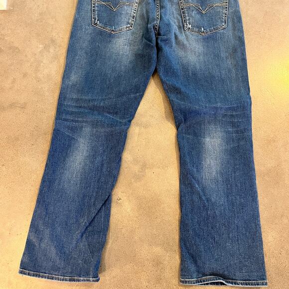 GUESS Jeans Regular Boot cut blue denim Mens 36 x 30 casual pants straight - Picture 7 of 7